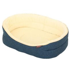 Κρεβατάκι Jeans Oval - 70x55x21cm + Δώρο 2 Μπολ Φαγητού Νερού Αξίας 12,00€