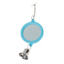 Round Mirror With Bell - Καθρέφτης Παπαγάλων 2 Όψεων Με Κουδουνάκι Διάμετρος 6cm