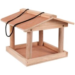 Bird Table "Sita" - Ξύλινη Εξωτερική Ταΐστρα Άγριων Πτηνών 25x24x20cm