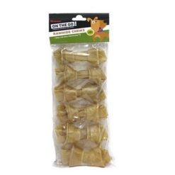 On The Go Natural Knottes Bones 8cm - Κόκκαλα Απασχόλησης Σκύλου 6 Τεμάχια