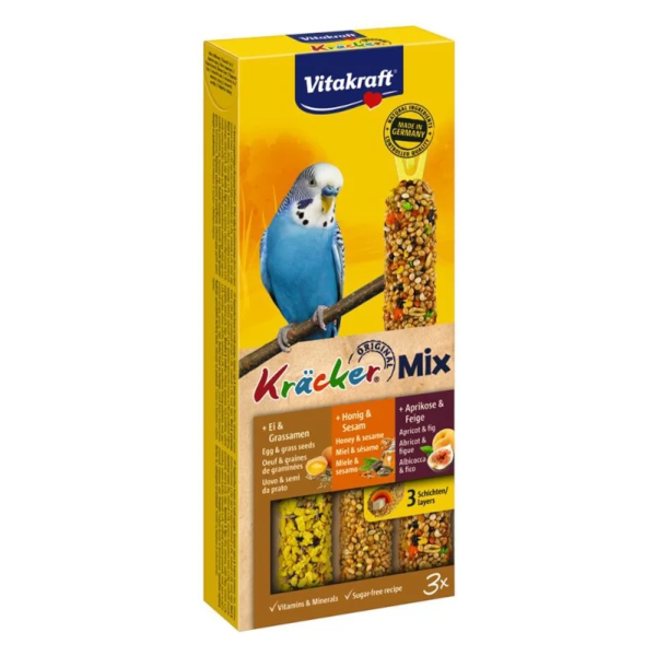 Vitakraft Kräcker Mix Trio για παπαγαλάκια 3 τεμάχια