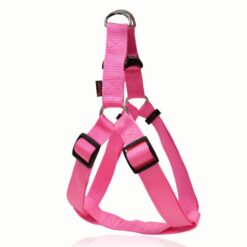 Σαμαράκι Plain Harness Pink Colours Type A - M: 2*40-60cm, 3200 φωσφορίζον ροζ