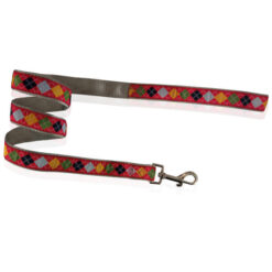 Οδηγός Σκύλου Κόκκινος Romb Line Leash 2x120cm