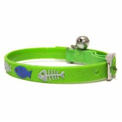 Fishbone Cat Collar - Large 1x27cm Πράσινο