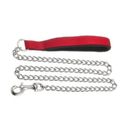 Οδηγός Σκύλου Κόκκινος Chain Lead with Neoprene Handle - M: 2,5mm*120cm