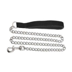 Οδηγός Μαύρος Chain Lead with Neoprene Handle - S: 2mm*120cm