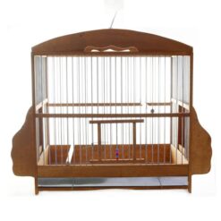 Ξύλινο Κλουβί Πτηνών Βαμμένο 50x24x38cm