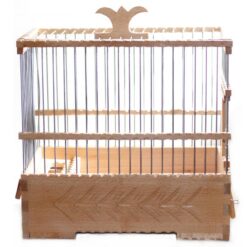 Ξύλινο Χειροποίητο Κλουβί Σκαλιστό 30x17,5x29cm