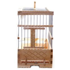 Ξύλινο Χειροποίητο Κλουβί Σκαλιστό 30x17,5x29cm - Image 2