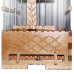 Ξύλινο Χειροποίητο Κλουβί Σκαλιστό 30x17,5x29cm - Image 3