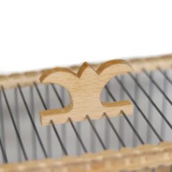 Ξύλινο Χειροποίητο Κλουβί Σκαλιστό 30x17,5x29cm - Image 5