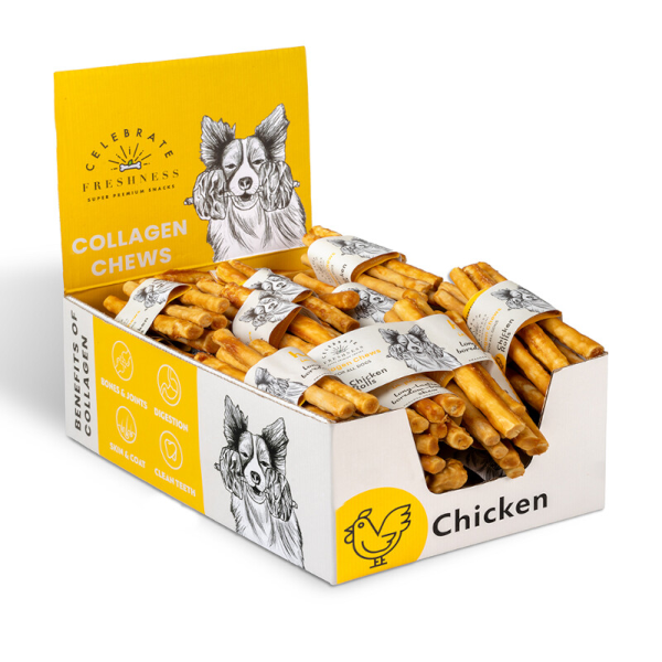 Λιχουδιά Σκύλου Με Κολλαγόνο Chichen Rolls 12,5cm | 5 τεμάχια - Image 2