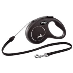 Flexi Classic Κορδόνι Μαύρο Small 5 Μέτρα Έως 12 Κιλά