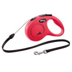 Flexi Classic Κορδόνι Κόκκινο Small 5 Μέτρα Έως 12 Κιλά + Δώρο 2 Μπολ Φαγητού Νερού Αξίας 12,00€