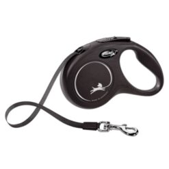 Flexi Classic Ιμάντας - Small 5 μέτρα, έως 15 κιλά, Μαύρο