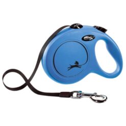 Flexi Classic Ιμάντας - Large 5 μέτρα, έως 50 κιλά, Μπλε + Δώρο 2 Μπολ Φαγητού Νερού Αξίας 12,00€