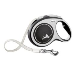 Flexi Comfort Long Ιμάντας 8m - Μαύρο + Δώρο 2 Μπολ Φαγητού Νερού Αξίας 12,00€