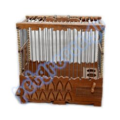 Ξύλινο Χειροποίητο Κλουβί Σκαλιστό 29x17x29cm